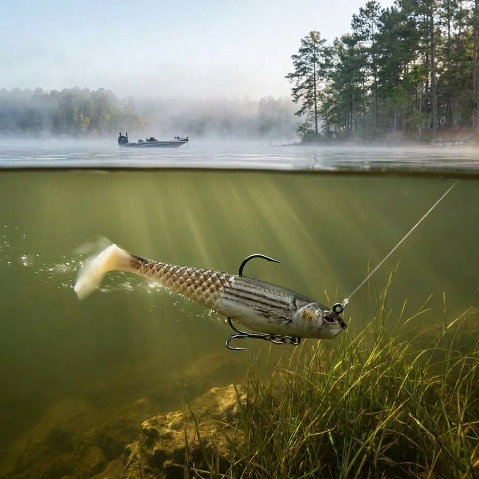 Swimbaits for spring bass fishing in Alabama